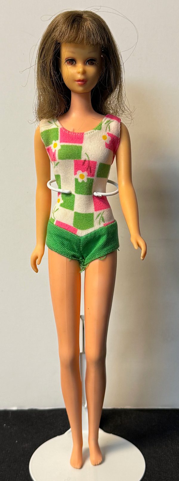 #1130 Vintage Francie Doll 2nd Issue Brunette in Original Swimsuit