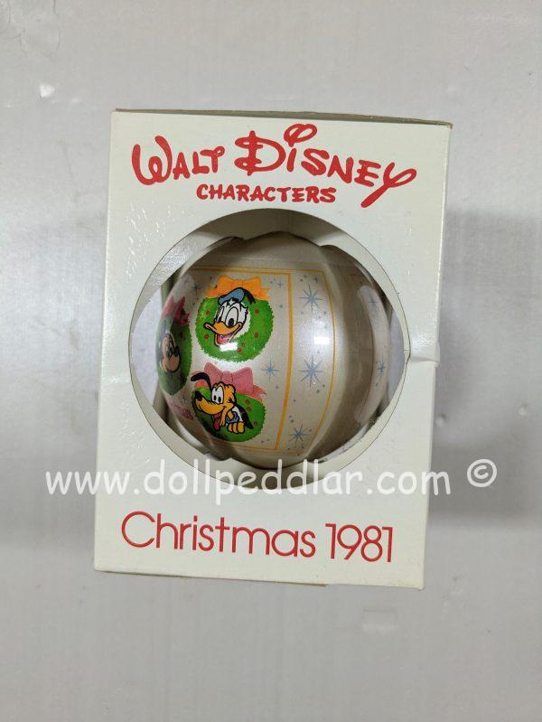 "Happy Holidays" Disney Christmas 1981 Ornament NIB - Image 3
