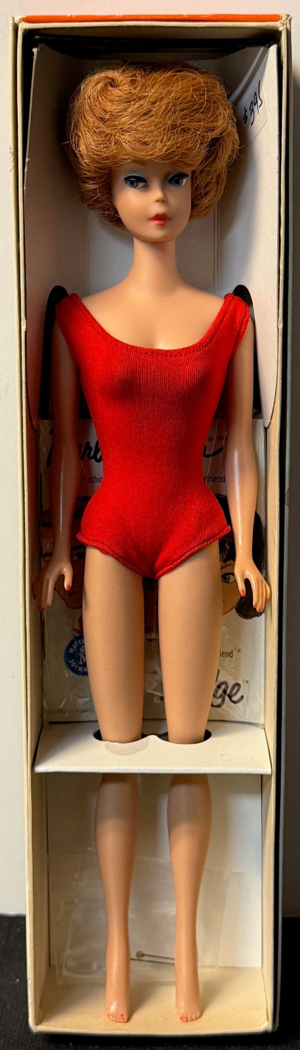 #850 Vintage Bubble Cut Barbie Titian/Redhead MIB