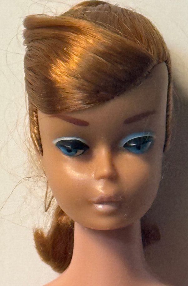 Vintage #850 Swirl Ponytail Barbie Redhead NUDE - GREEN EAR - Image 2