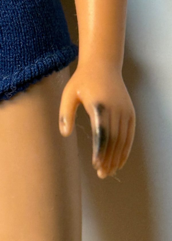 Vintage #1030 Bent Knee Skipper Doll Blonde in Original Swimsuit - Image 4