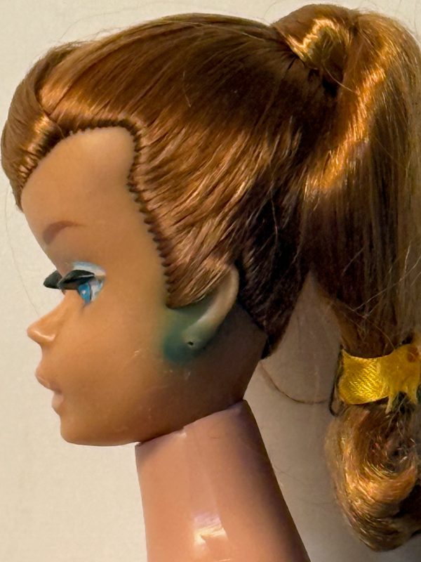 Vintage #850 Swirl Ponytail Barbie Redhead NUDE - GREEN EAR - Image 7