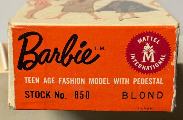 #850 Vintage #3 Blonde Ponytail Barbie MINT IN BOX - Image 12