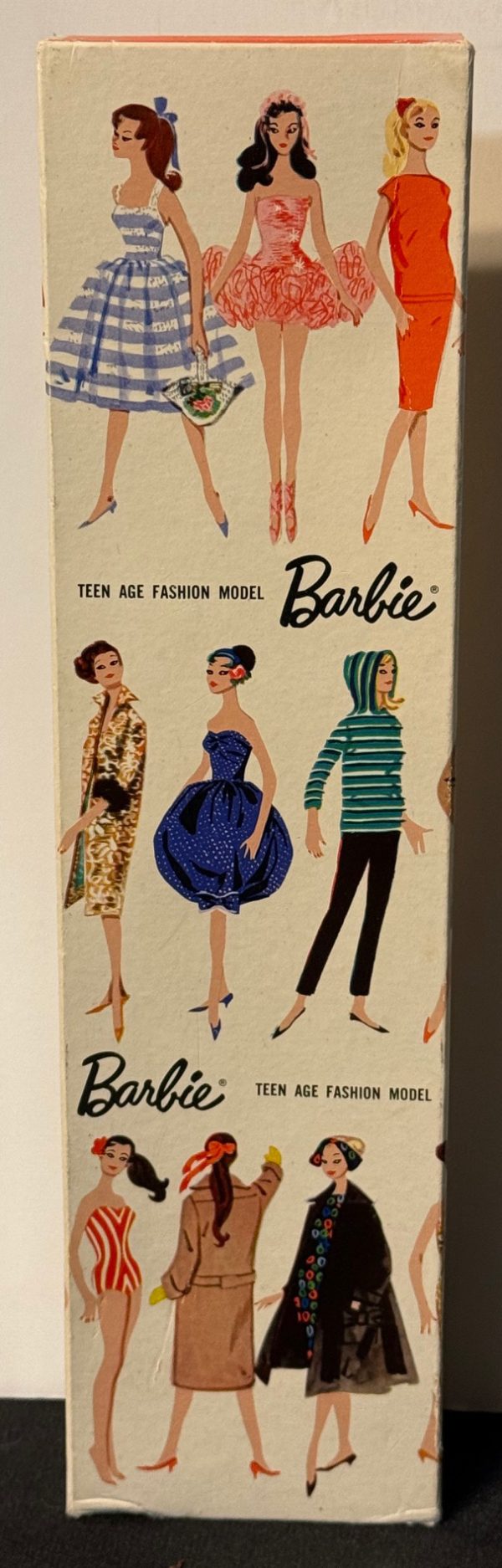 #850 Vintage Ponytail Barbie Brunette w/Blue Liner MIB - Image 7
