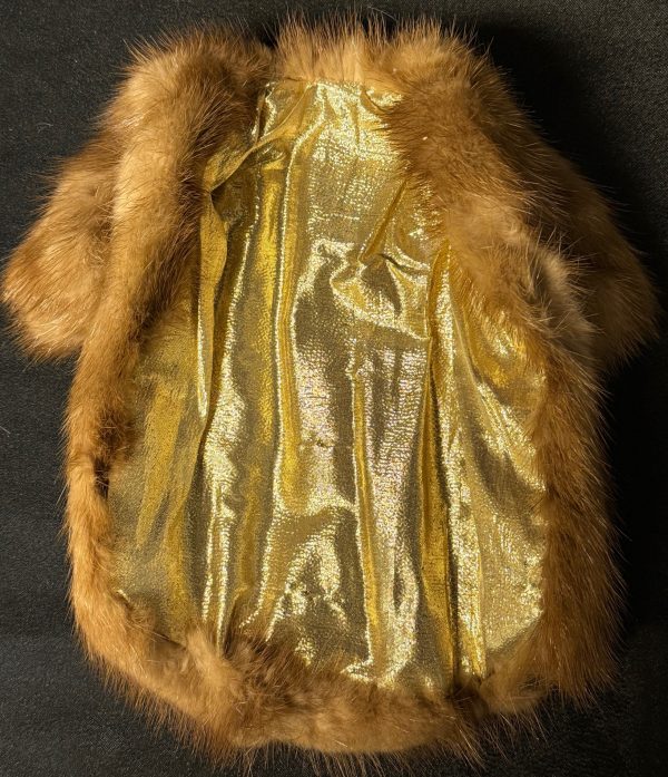 Barbie Handmade Mink Coat and Mattel Black Poodle (NO DOLL) - Image 3
