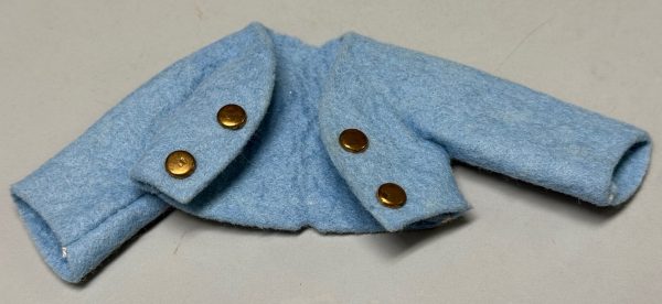 Blue Wool Felt Jacket (Lati Yellow Size)