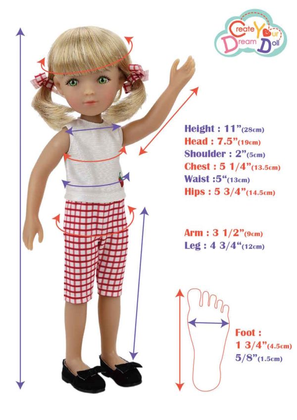 Ruby Red Fashion Friends Create Your Dream Doll Summer 11" - Image 3
