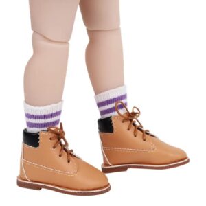 Ruby Red Fashion Friends Tan Lace-Up Work Boots