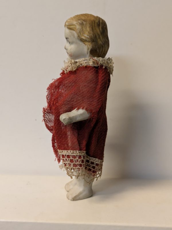 Vintage King Porcelain Bisque Doll 3.5" - Image 4