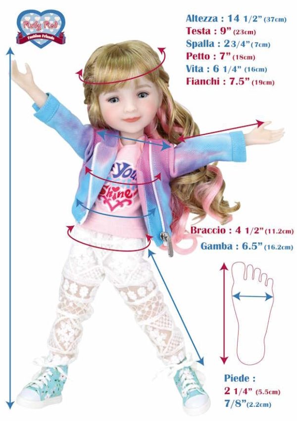 Ruby Red Fashion Friends Always Be Kind Maya  14.5" BJD - Image 5