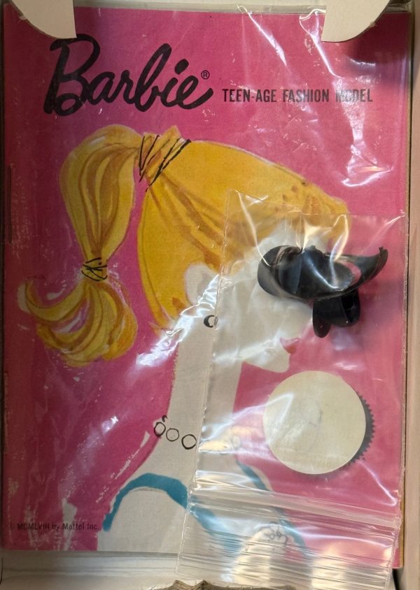 #850 Vintage #3 Ponytail Barbie Brunette in Box - Image 6