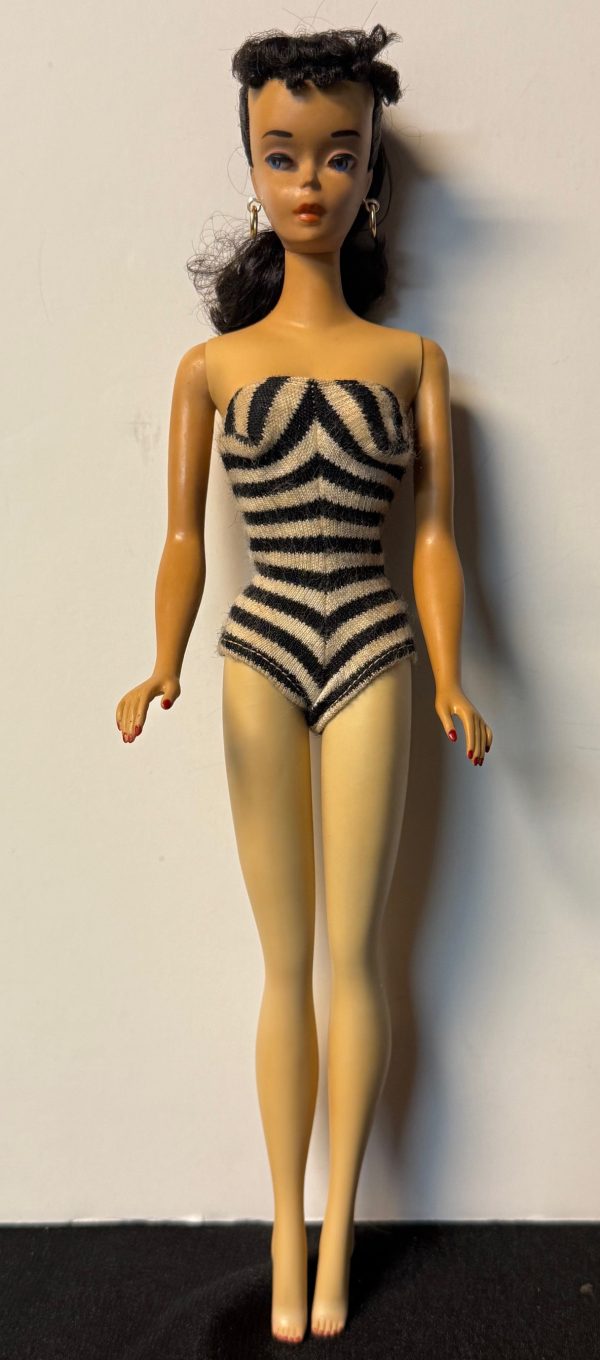 #850 Vintage #3 Ponytail Barbie Brunette in Box - Image 2