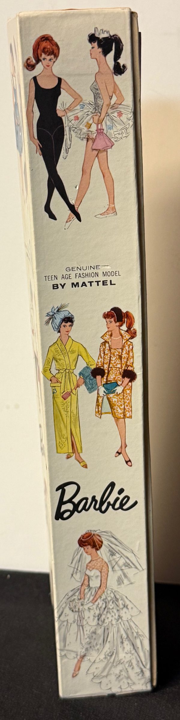 #850 Vintage Bubble Cut Barbie Brunette MIB - Image 8