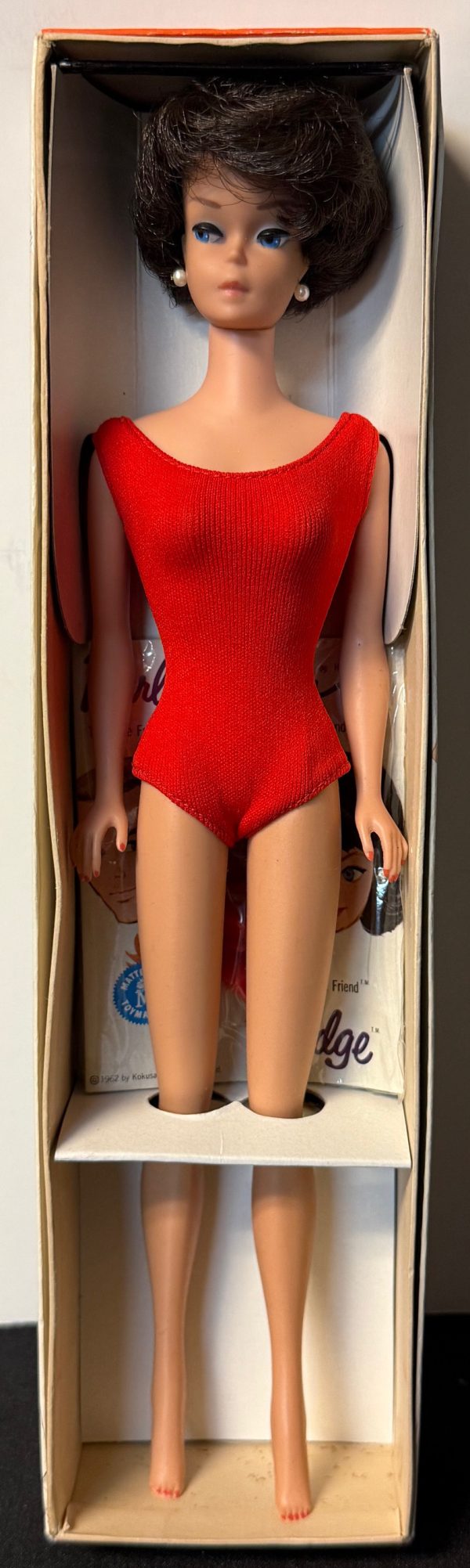 #850 Vintage Bubble Cut Barbie Brunette MIB