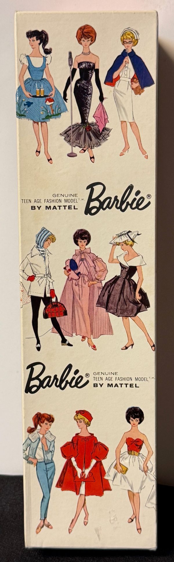 #850 Vintage Bubble Cut Barbie Brunette MIB - Image 6