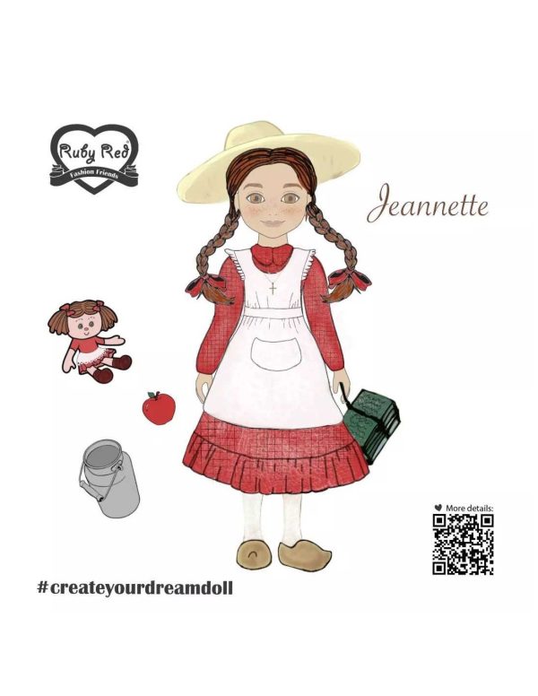 Ruby Red Fashion Friends Create Your Dream Doll Jeanette 11" - Image 4