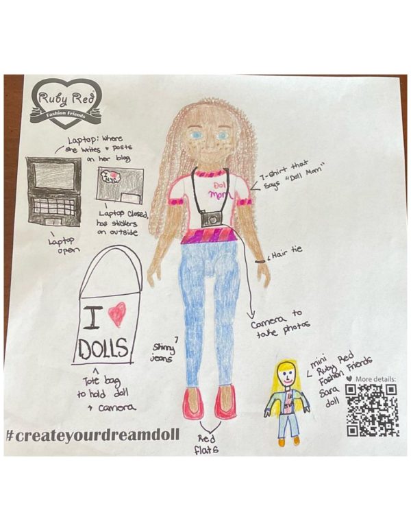 Ruby Red Fashion Friends Create Your Dream Doll MILA 11" - Image 8