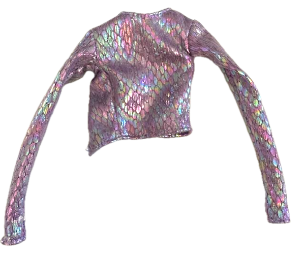 The NU. Face® Collection: AudioVisual Holographic Novae CROP TOP ONLY