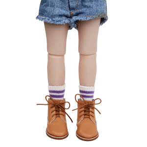 Ruby Red Fashion Friends Tan Lace-Up Work Boots