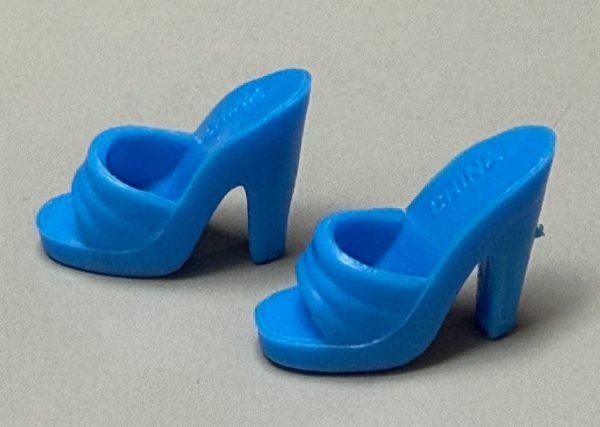 Barbie Platform Open Toe Heels (Blue) "China"