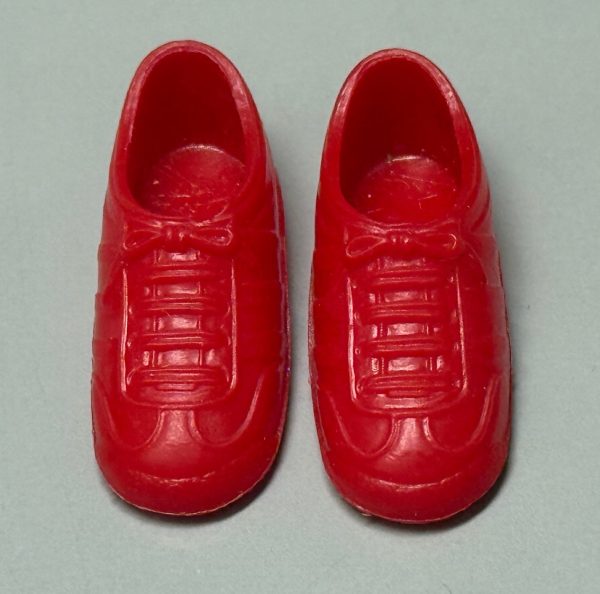 Red Sneakers (Hard Plastic) Fits 12" Fashion Dolls (Barbie, Integrity, JHD, Etc) - Image 2