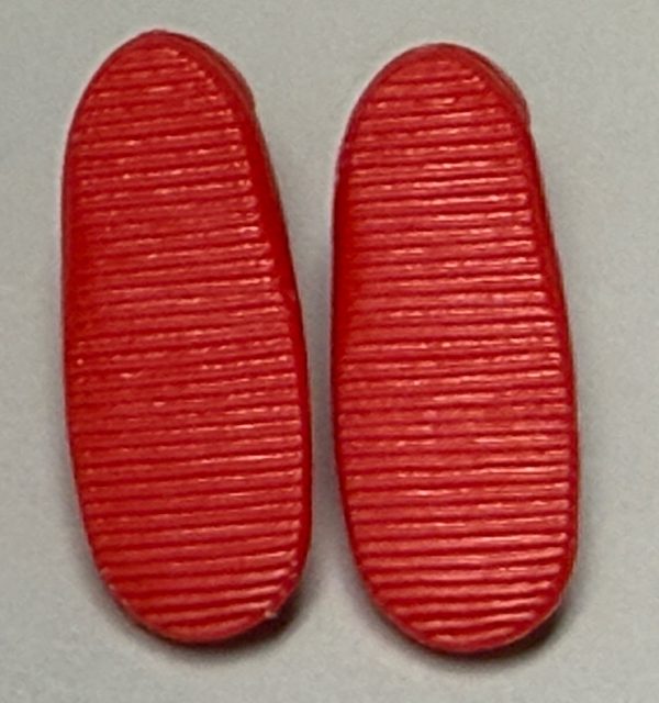 Red Sneakers (Hard Plastic) Fits 12" Fashion Dolls (Barbie, Integrity, JHD, Etc) - Image 3