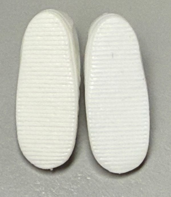White Sneakers (Hard Plastic) 12" Fashion Doll Size (Barbie, Integrity, JHD, Etc) - Image 3