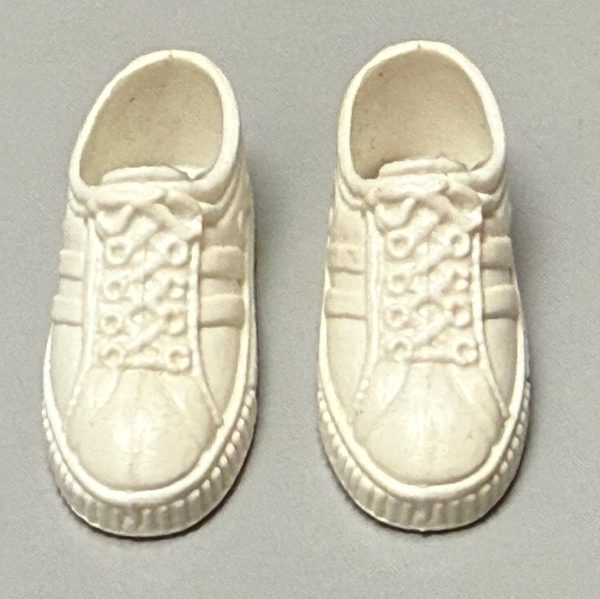 Ken Doll White Squishy Tennis Shoes/Sneakers - Image 2