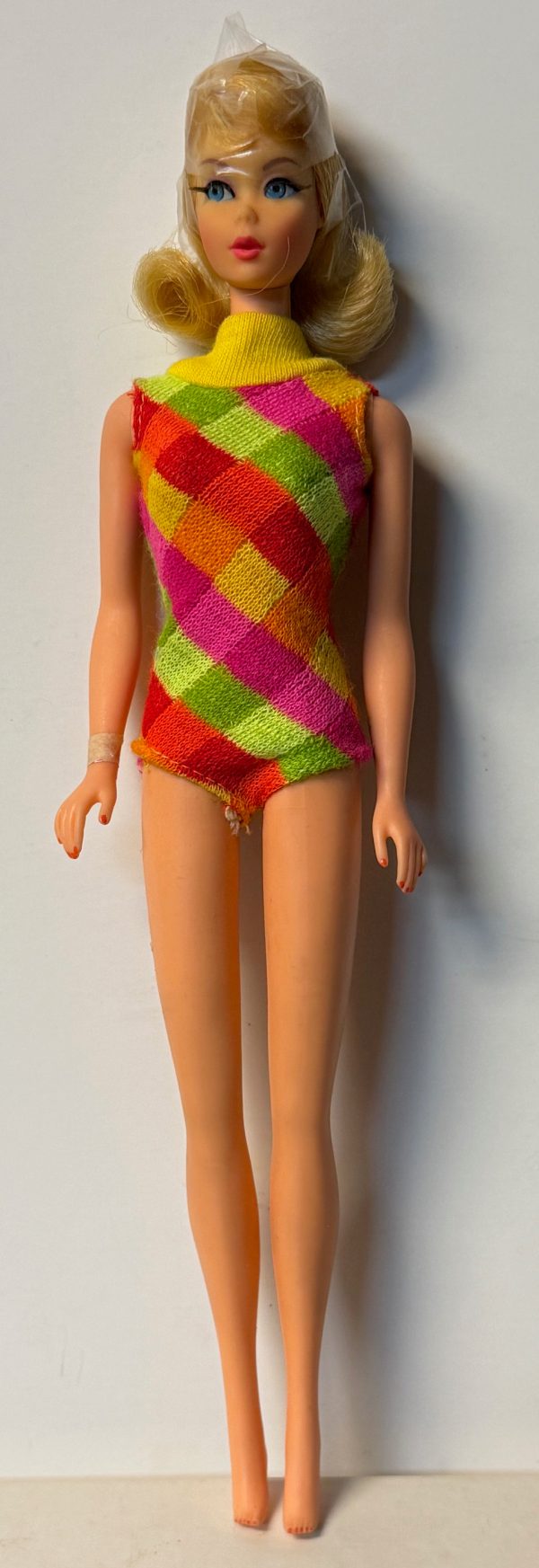 #1160 Vintage Twist 'n Turn (TNT) Barbie with Marlow Flip Blonde in Original Swimsuit MINT