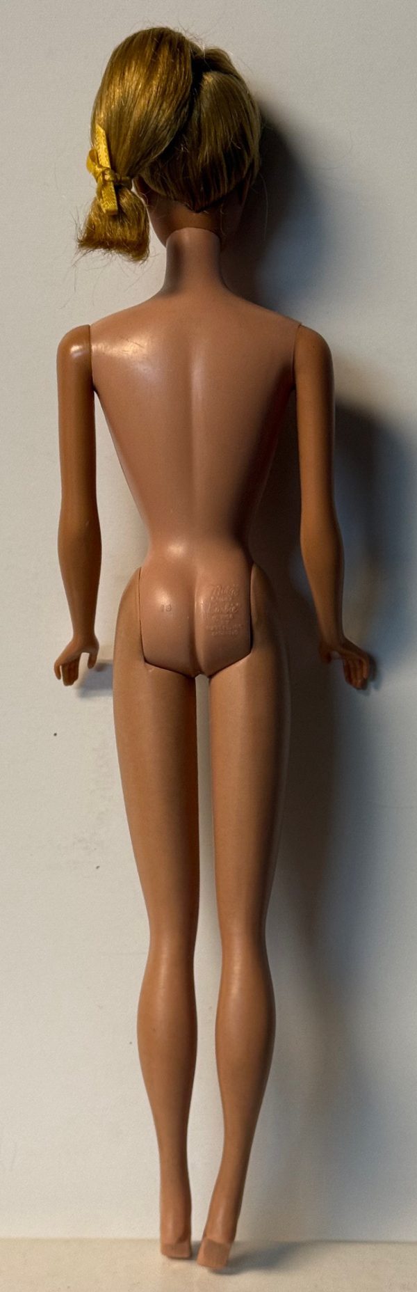 #850 Vintage Blonde Swirl Ponytail Barbie Nude - Image 3