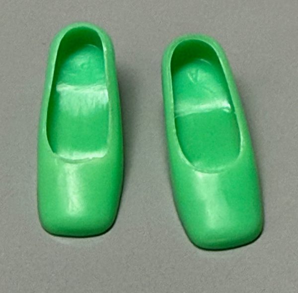 Vintage Barbie Square Toe "Japan" Heels (Green) - Image 2