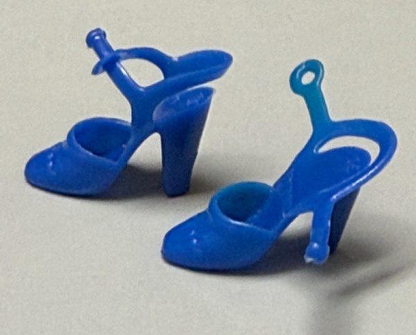 Vintage Barbie Superstar Ankle Strap Shoes (Blue)