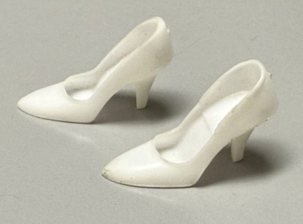 Vintage Barbie Closed Toe "Japan" Heels (White)