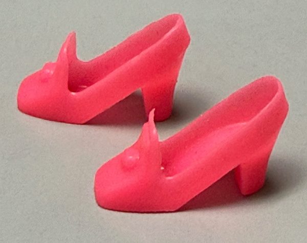 Vintage Barbie Mod Pilgrim Shoes (Hot Pink)