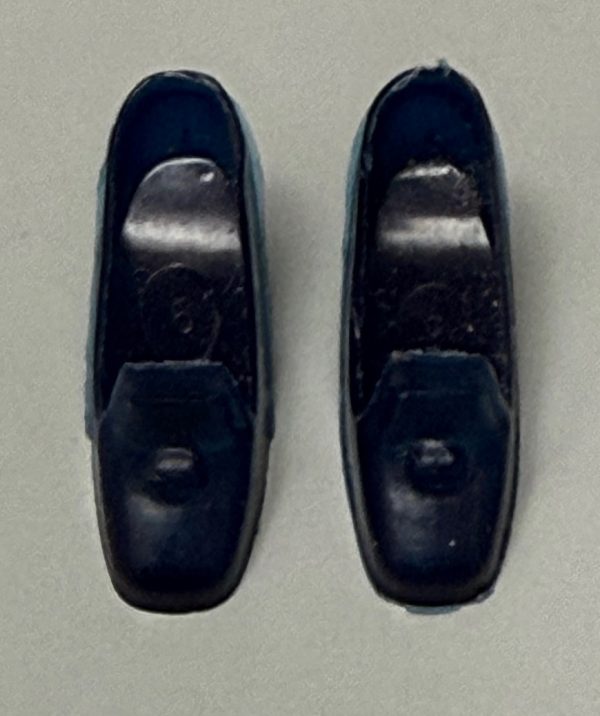 Vintage Barbie Mod Pilgrim Shoes (Navy) "Korea"