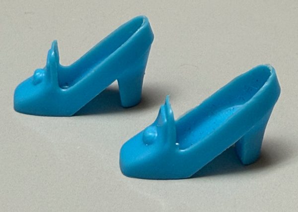 Vintage Barbie Mod Pilgrim Shoes (Turquoise)