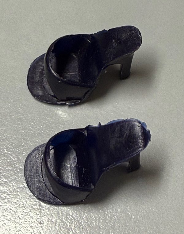 Vintage Barbie Open Toe "Japan" Heels (Navy)