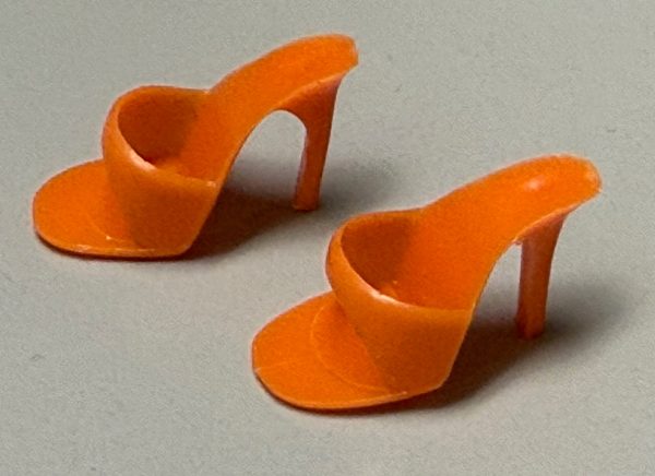 Vintage Barbie Open Toe "Japan" Heels (Orange)