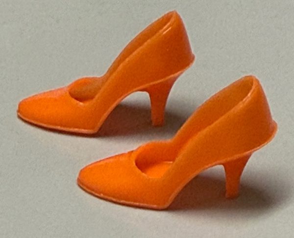 Vintage Barbie Closed Toe "Japan" Heels (Orange)