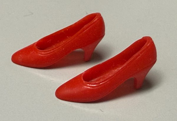 Vintage Francie Soft Low Heel "Japan" Shoes (Red)