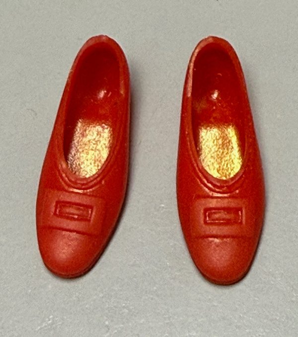 Vintage Francie Soft Flat Buckle "Japan" Shoes (Red)