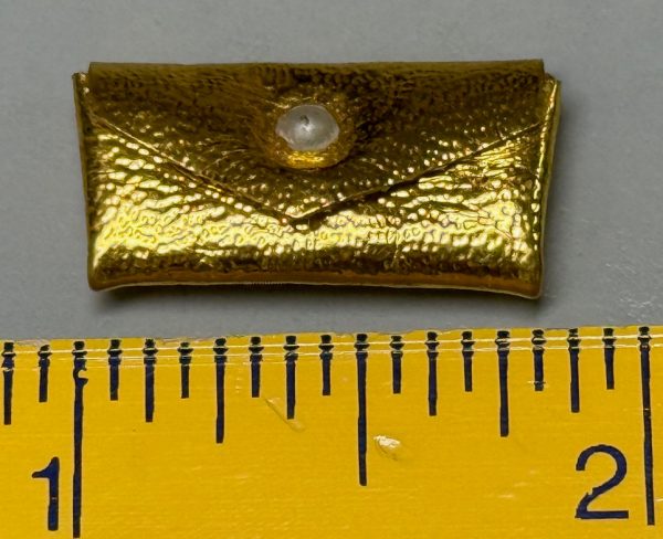 Vintage Tiny Gold Clutch Purse (Barbie Size)
