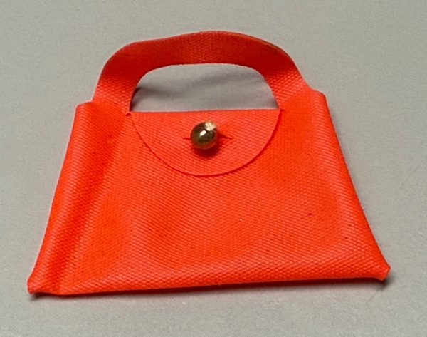 Vintage Barbie Size Vinyl Purse (Orange)