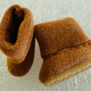 Tan Faux Suede Boots (Fits Honee-B, Lati White, Puki Puki, Etc)