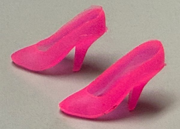 Barbie Pumps (Translucent Neon Pink)