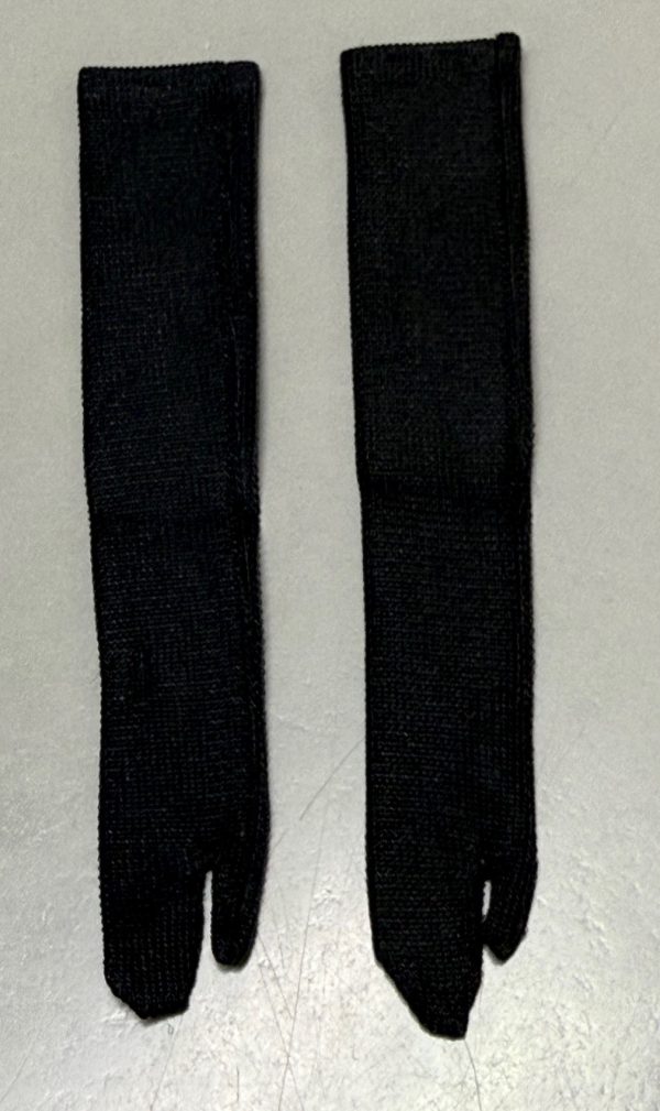 Vintage Barbie Black Tricot Long Opera Gloves