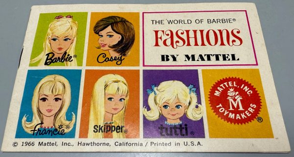 Vintage Barbie 1966 World of Barbie Fashion Booklet