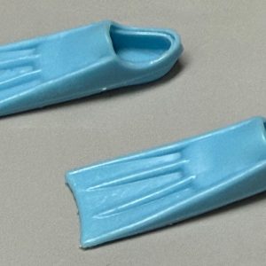 Vintage Barbie Swim Fins (Blue)