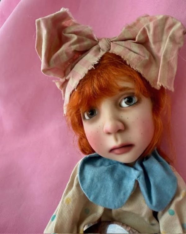 Connie Lowe Stella 16" Pink Resin BJD Doll OOAK