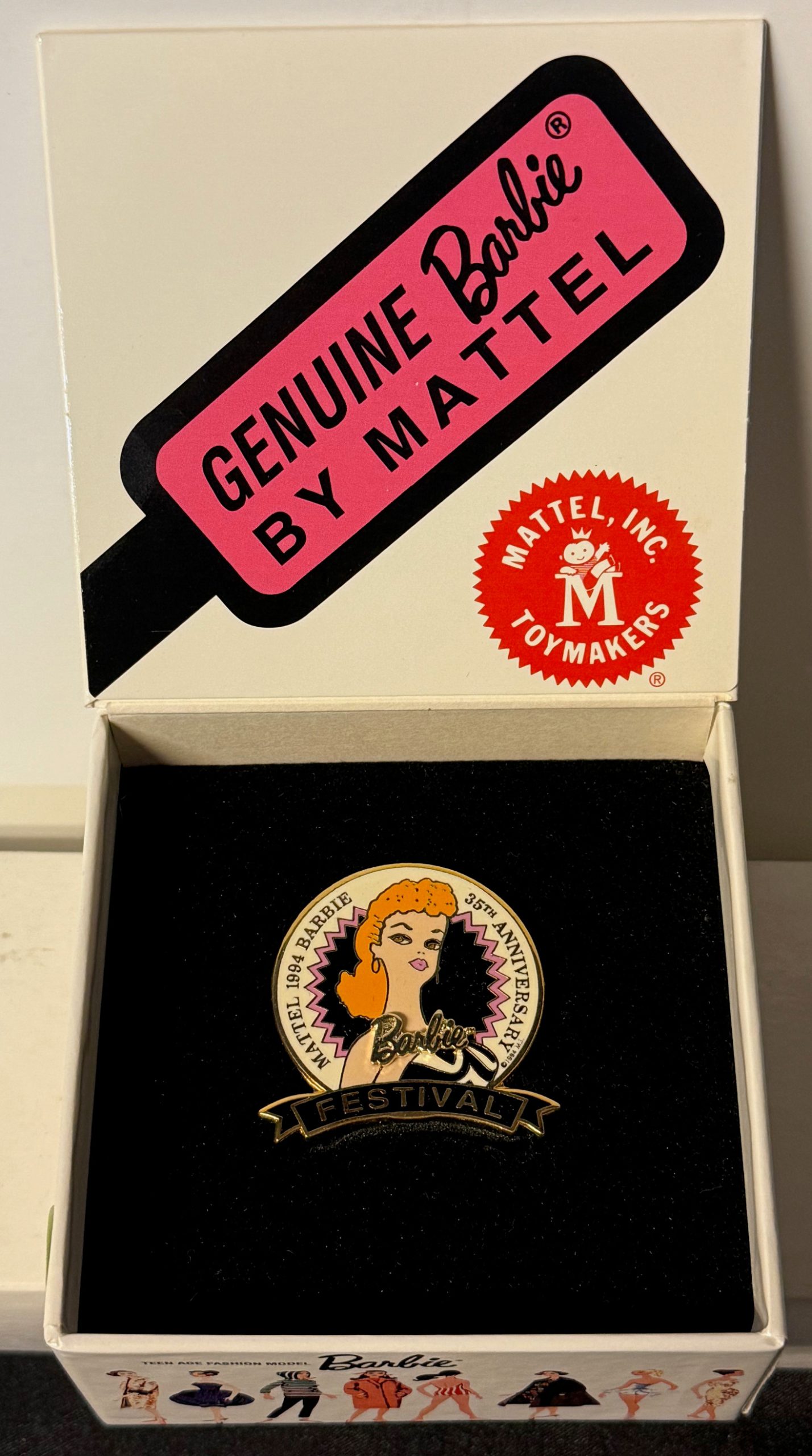 1994 Barbie 35th Anniversary Festival Pin - Image 3